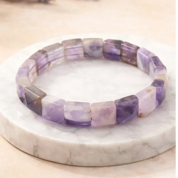 Doğal Ametist Taşlı Rolex Model Bileklik | Şık ve Enerji Dengeleyici